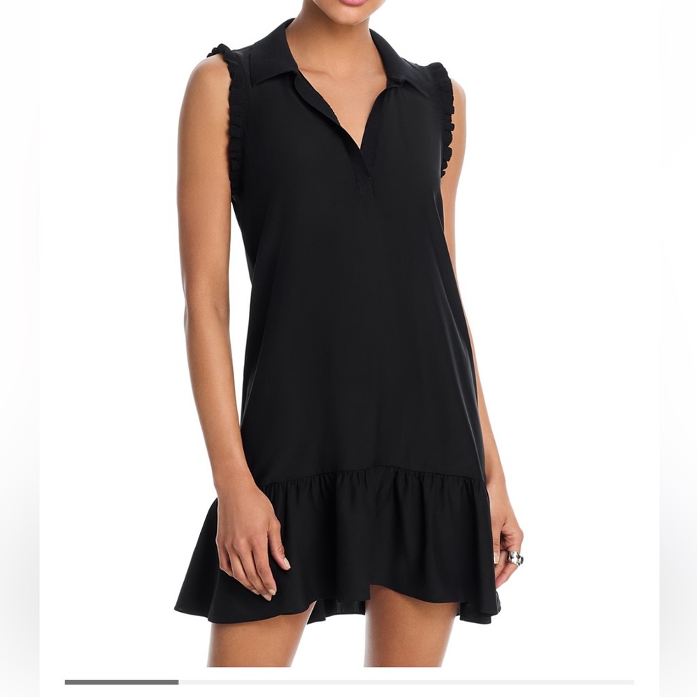 Cinq à Sept Black Ardor Silk Dress Mini Dress